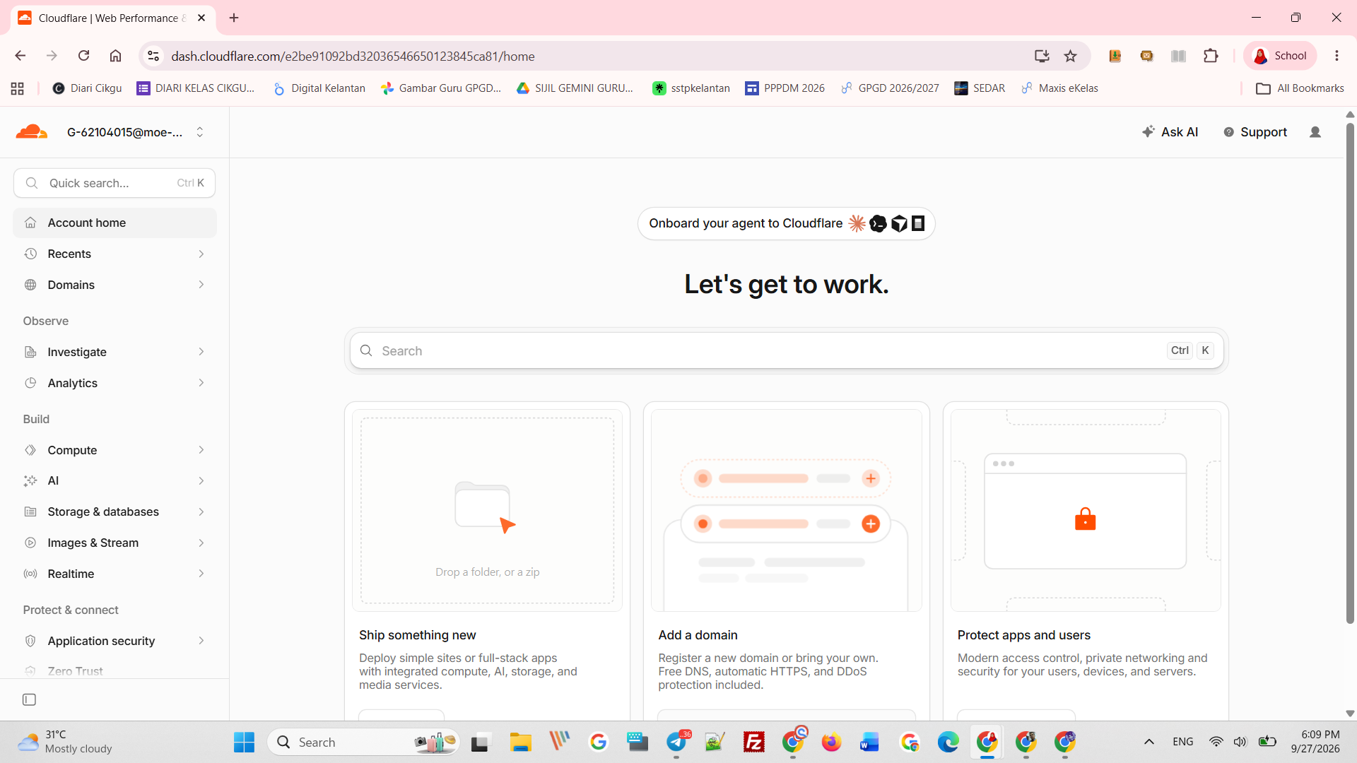 Dashboard Cloudflare