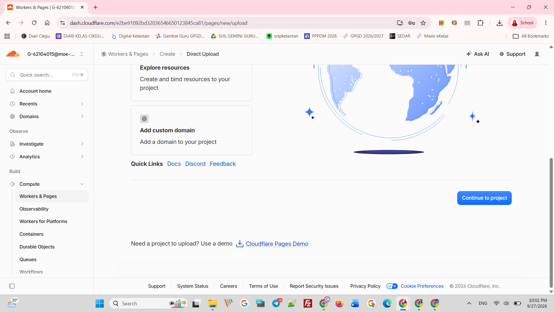 Proses deploy berlangsung